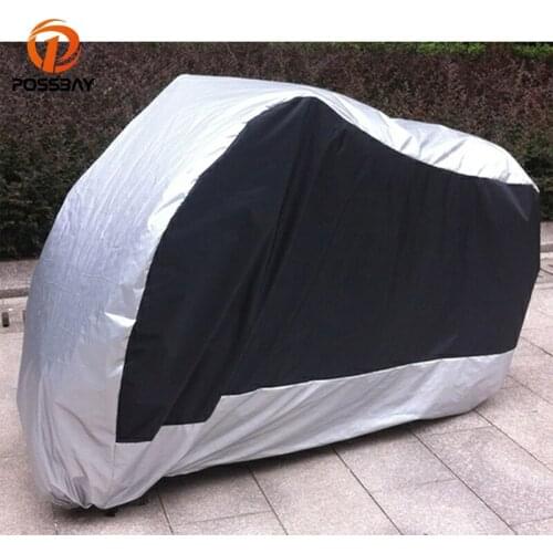 POSSBAY M/L/XL/XXL/XXXL Waterproof Dustproof Motorcycle Covers Outdoor Rain UV Protector for Honda Yamaha Harley Scooter Cover