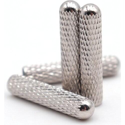 Coolstring 2.5CM*5MM Zinc Alloy Lace Silver Tips Trendy Sneaker Rope Metal Ends Mesh Lines Texture Zapato Cordón Decoraciones