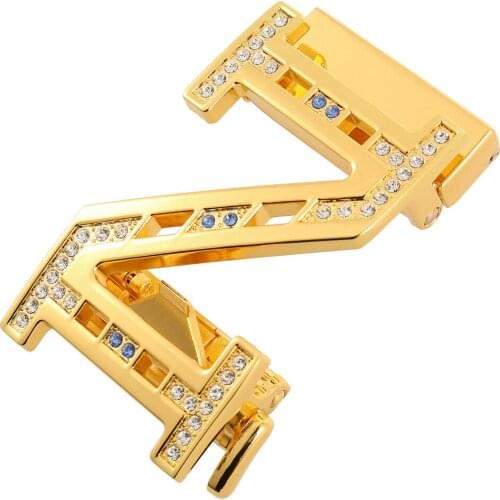 Guan Pin Genuine Mens Belt Head, Belt Buckle, Leisure Belt Head Business Accessories Automatic Buckle Width 3.5CM Ly136-23950