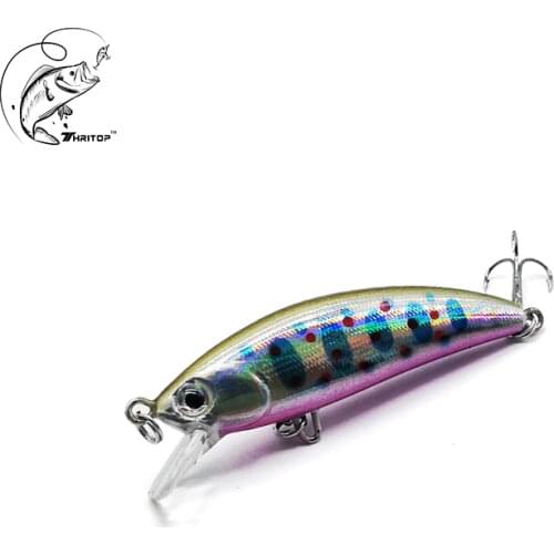 Thritop 2020 Hot Fishing Lure Minnow Hard Bait 5.5G 50MM 0.5 Meter Dive 5 Colors TP127 Carp Fishing Tackle Crankbait