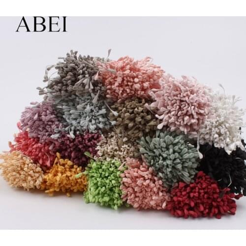 350pcs 5mm Matte Stamen For Wedding Cake Topper Scrapbook Decors DIY Stocking Flower pistils Handmade Garland Crafts Accessories