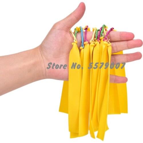 10PCS Outdoor Elastic Bungee Rubber Band for Fishing Shooting Slingshot Catapult