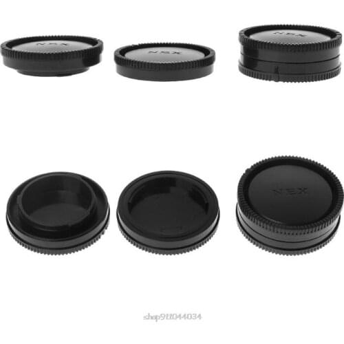 Rear Lens Body Cap Camera Cover Anti-dust 60mm E-Mount Protection Plastic Black for sony A9 NEX7 NEX5 A7 A7II D14 20 Dropship