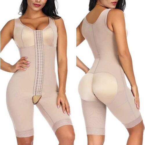 Body Shaper Shape Wear Women Chest Binder Tummy Control Underwear One-piece Full Body Shapewear Butt Lifter Push Up Bra Bodysuit