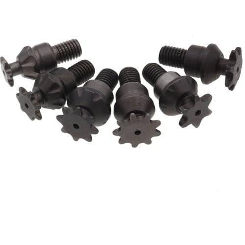 1Pcs M10 T8F 6T/7T 25H Clutch Drum Gear Box Front Pinion Chain Sprocket For 2 Stroke 47cc 49cc Pocket Bike Mini Moto Kids ATV