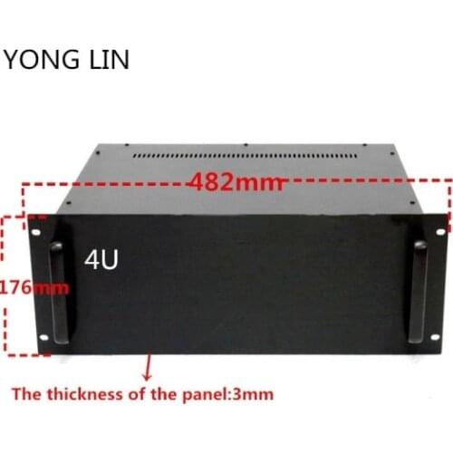 1pcs HTPC CHASSIS 19 inch chassis data switch box communication server chassis 4U chassis