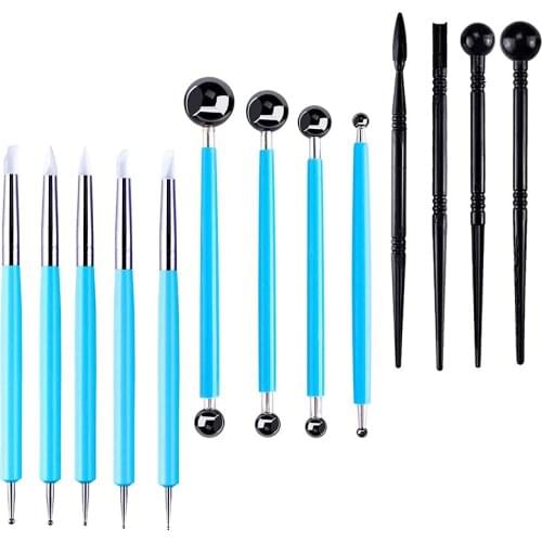 13 Pcs Clay Carving Tool Kit, Double-Ended Design Pottery Tools, Carving Tools for Clay and Pottery Handicrafts
