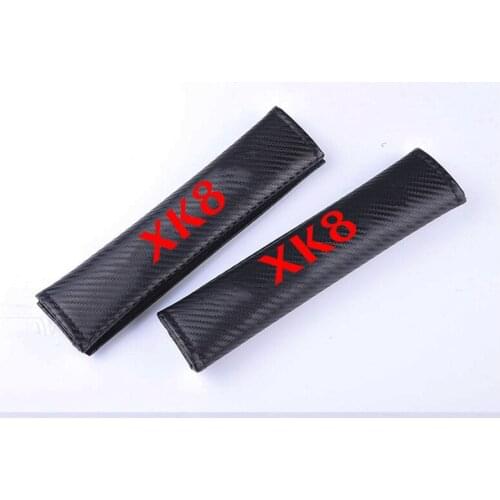 2Pcs PU Fashion Car Seat Belt Cover Car Seat belt shoulder Pads For Jaguar Xk8 Car Accessories
