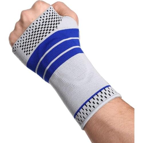 2pcs Gel Silicon Hand Wrist Palm Support Brace Therapy Gloves Arthritis Compression Wristband Guard for Women Men Carpal Tunnel