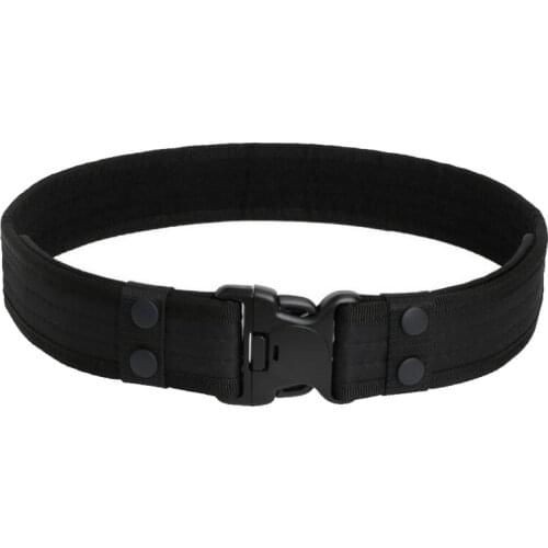 2019 Combat 2 Inch Canvas Duty Tactical Sport Belt with Plastic Buckle Army Military Adjustable Outdoor Fan Hook Loop Waistband