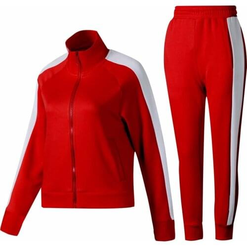 2019 winter female Long Sleeve Soccer Sets Football Jackets Pants girls Tracksuit women Football Training Running Suit uniform