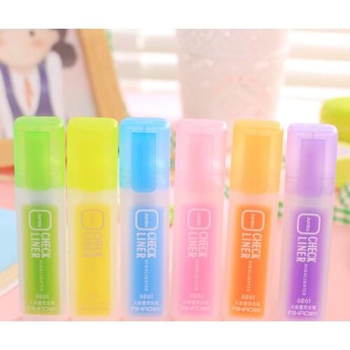 30 PCs stationery 6-color clothing small refreshing Korean creative student prize large capacity fluorescent pen