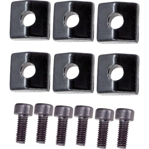 6 Pcs Electric Guitar Tremolo Bridge Nut Clamp & Screws for Guitar Parts