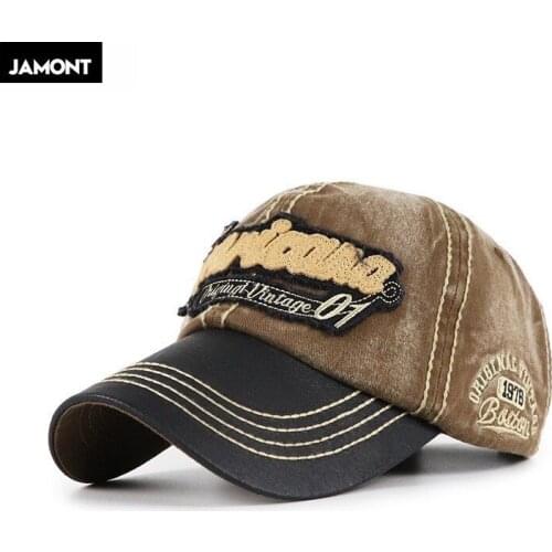 JAMONT Brand Men Baseball Caps Dad Casquette Women Snapback Caps Bone Hats For Men Fashion Vintage Gorras Letter Cotton Cap