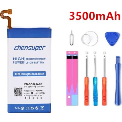 Chensuper 3500mAh EB-BG960ABE High Quality Battery For Samsung GALAXY G960F SM-G960 S9 G9600 Smart Phone Battery