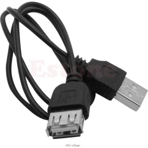 Black USB 2.0 Male to Female Extension Extend Cable Cord New