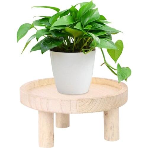 Decoration Flower Pot Stand Small Bench Footstool Art Plant Planter Display Holder Decorative Shelf Balcony Indoor Garden JDH88