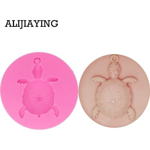 DY0011 cuckold Silicone Mould tortoise Fondant Molds Cake Decorating Tools Polymer Clay Candy Chocolate Moulds dessert tool