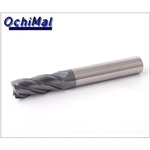Hot Sale 8Pcs/set 4 Flutes Carbide End Mill Set Tungsten Steel Base Metal Milling Cutter Tool CNC 2-12mm with Blue Case