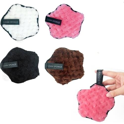 3PCS NEW Makeup Removal Sponge Flutter Wash Cleaning Cotton Flapping Reusable Wet Sponge Face Puff Soft Natural Cleaner Tools