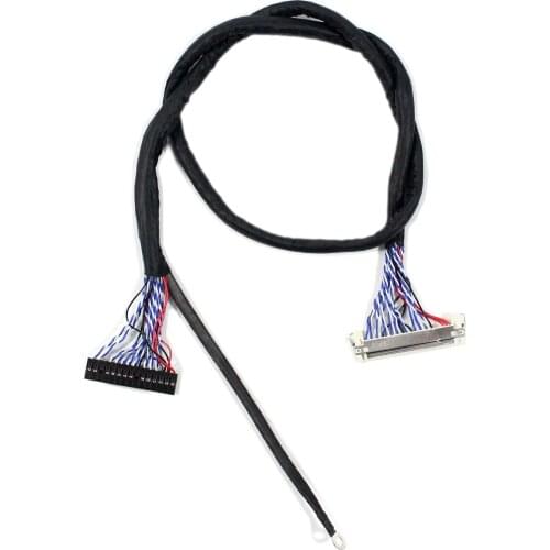 LVDS CABLE FIX-30P 2ch 8bit For 17" 19" 20.1" 21.5" 1920x1050 Length 50cm