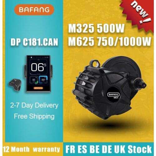 BAFANG M625 M325 50.4V1000W 750W 500W Mid Drive Motor Electric Bicycle Ebike Conversion Kit With DPC181.CAN Display MM G321.1000