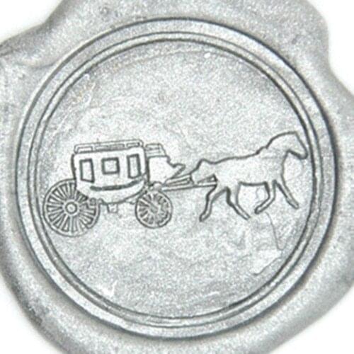 Seal Wax Kit, Horse Carriage Vintage Wax Badge Seal Stamp Kit Wax Set Tool Gift,custom