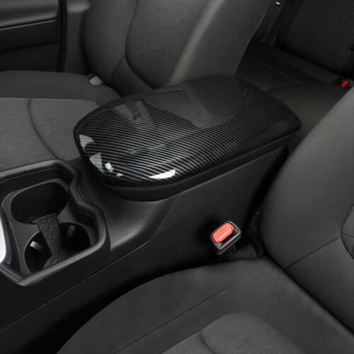 For Toyota RAV4 2019 2020 2021 RAV 4 XA50 Car Center Console Seat Armrest Box Cover Central Armrests Panel Trim ABS Accessories