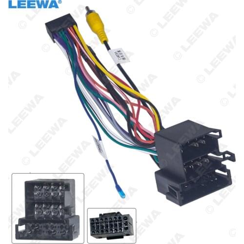LEEWA Car 16pin Audio Wiring Harness For Great Wall H6 16Pin Aftermarket Stereo Installation Wire Adapter #CA6854