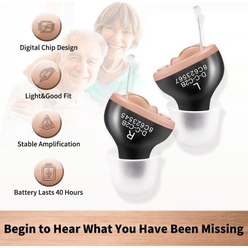 Best Digital Programmable CIC hearing aid Dropshipping Mini Sound Voice Amplifier First Aids Deafness hearing device Cheap Sales