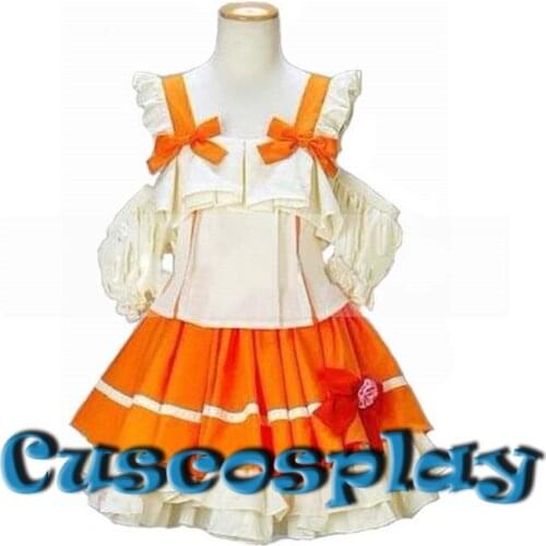 Macross Frontier Ranka Lee Dresses wig Cosplay Costume Halloween Christmas carvinal party Costume for women can custom made