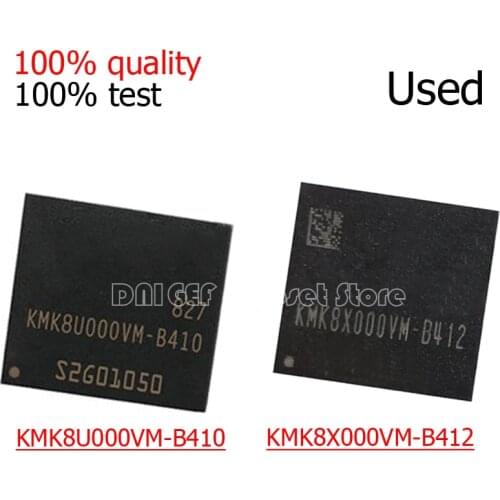 1piece)100% test very good product KMK8U000VM-B410 KMK8X000VM-B412 16G BGA reball balls Chipset DNIGEF