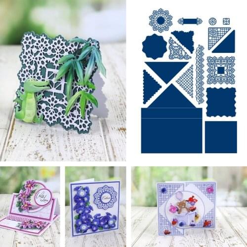 2021 arrival new Irregular triangle birthday gift Metal Cutting Dies for DIY Scrapbooking Crafts Dies Cut Stencils Maker Photo