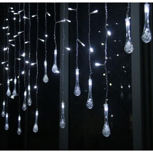 Holiday water drop LED String Lights For Indoor Outdoor Gardens Xmas Christimas Party led light