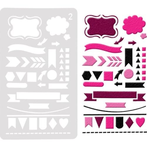 Frame Layering Stencils Drawing Color Spray stencil DIY Scrapbook photo album Decorative Embossing DIY Card Crafts
