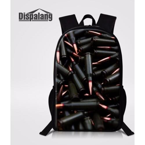 Dispalang 3D Bullet Printing Youth Schoolbag Children Backpacks Daypack For Student Kids Book Bags Mochila Escolar Feminina