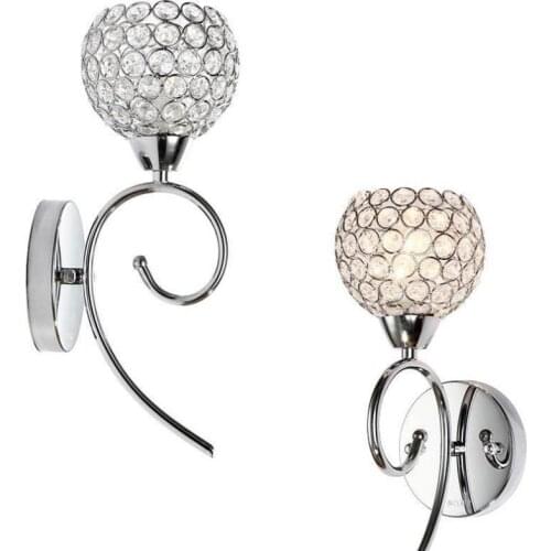 Modern Simple Crystal Wall Lamp Creative Individual Led Wall Light Dining Romantic Warm Bedroom Bedside Lamp Wholesale