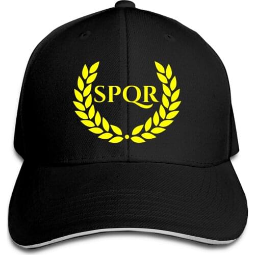 SPQR Ancient Rome Classical Greek Laurel Roman Hist Baseball hip hop hats R221 Graphic Funny Mens Womens cap