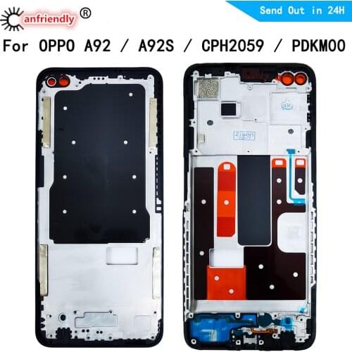 Middle Frame for OPPO A92 A92S CPH2059 PDKM00 Middle Frame Housing Cover Bezel Plate Faceplate For OPPO A92 A92S