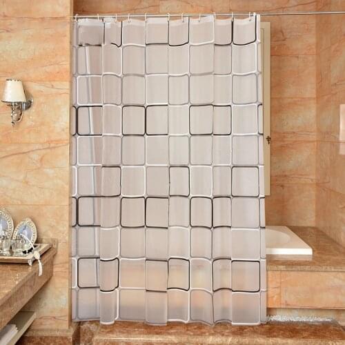 Bathroom Shower Curtain 3D Waterproof Mildew Proof PEVA Bath Curtain Shower Curtains Environmental Toilet Door Accessories