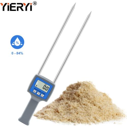 Yieryi 4 Digital LCD Wood Sawdust Powder Hay Bale Peat Moisture Meter TK100W Hygrometer Arrived