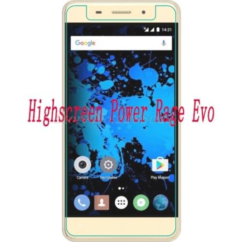 2PCS Smartphone Tempered Glass For Highscreen Power Rage Evo 5" 9H Explosion-Proof Protective Film Screen Protector Cover Phone