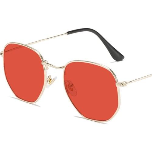 2021 New Polygon Woman Sunglasses Men Classic Fashion Luxury Metal Sun Glasses Trend Brand Design Retro Eyewear Frame Uv400