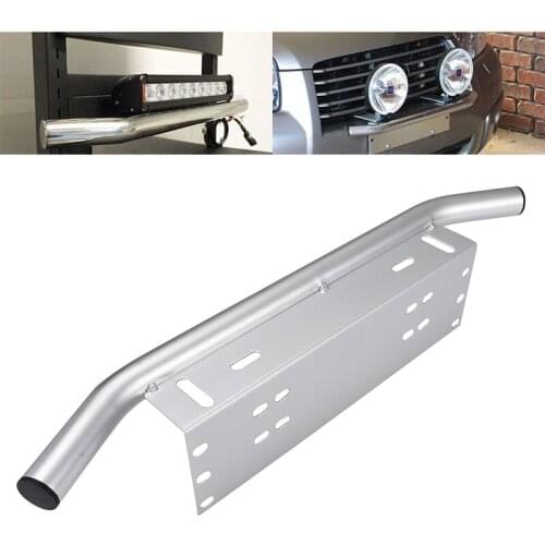 1pcs Aluminum Car Front Bumper License Plate Log Light Mount Bracket SUV Lamp Holder Off Road LED Light Plate Bracket