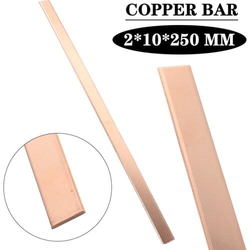 1pc 2mm Thickness Pure Metal Plate 99% High Purity Copper Strip T2 Cu Copper Bar Industry DIY Experiment Sheet for CNC