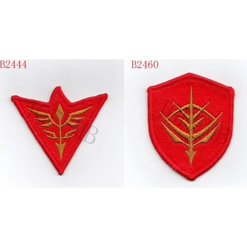 100%Embroidery GUNDAM NEO ZEON Military Tactical Morale Embroidery patch Badges