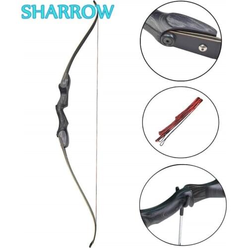 60" ILF Archery Takedown American Hunting Bow Recurve Bow 30-60lbs Limbs Riser Right Hand Camping Training Shooting Accessories