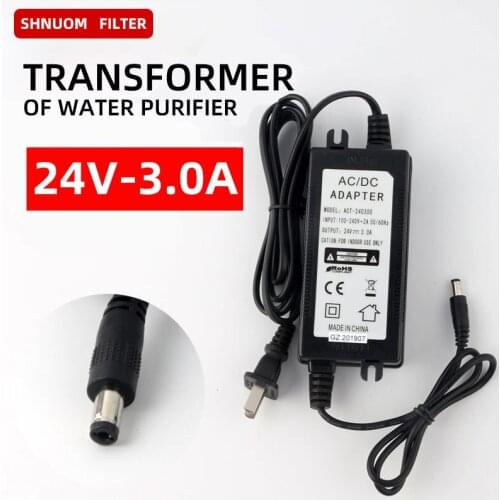 Water Purifier Power Adapter 220V to 24V Diaphragm Booster Pump Converter Adapter DC 24V 3A Power Supply DC 5.5mm x 2.5mm