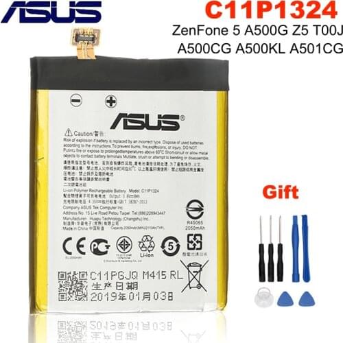 C11P1324 Battery For ASUS ZenFone 5 Z5 T00J A500G A501CG A500CG A500KL 2050mAh + Free tools