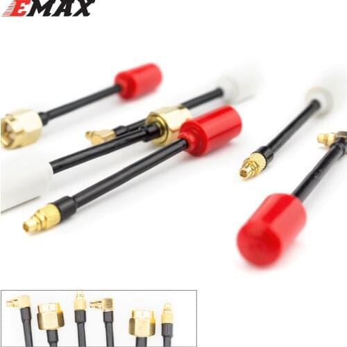 Emax Nano Antenna 5.8G Transmission RHCP LHCP 50mm SMA MMCX MMCX Angle Straight for RC FPV Racing Drone Kit Accessories